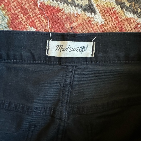 Madewell Slim Wide Leg Crop High Rise Jeans in Lunar Wash Black Size 29 - Picture 2 of 7